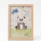 Børne stjernetegnsplakat med panda