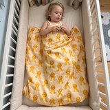 Baby dynebetræk med løve